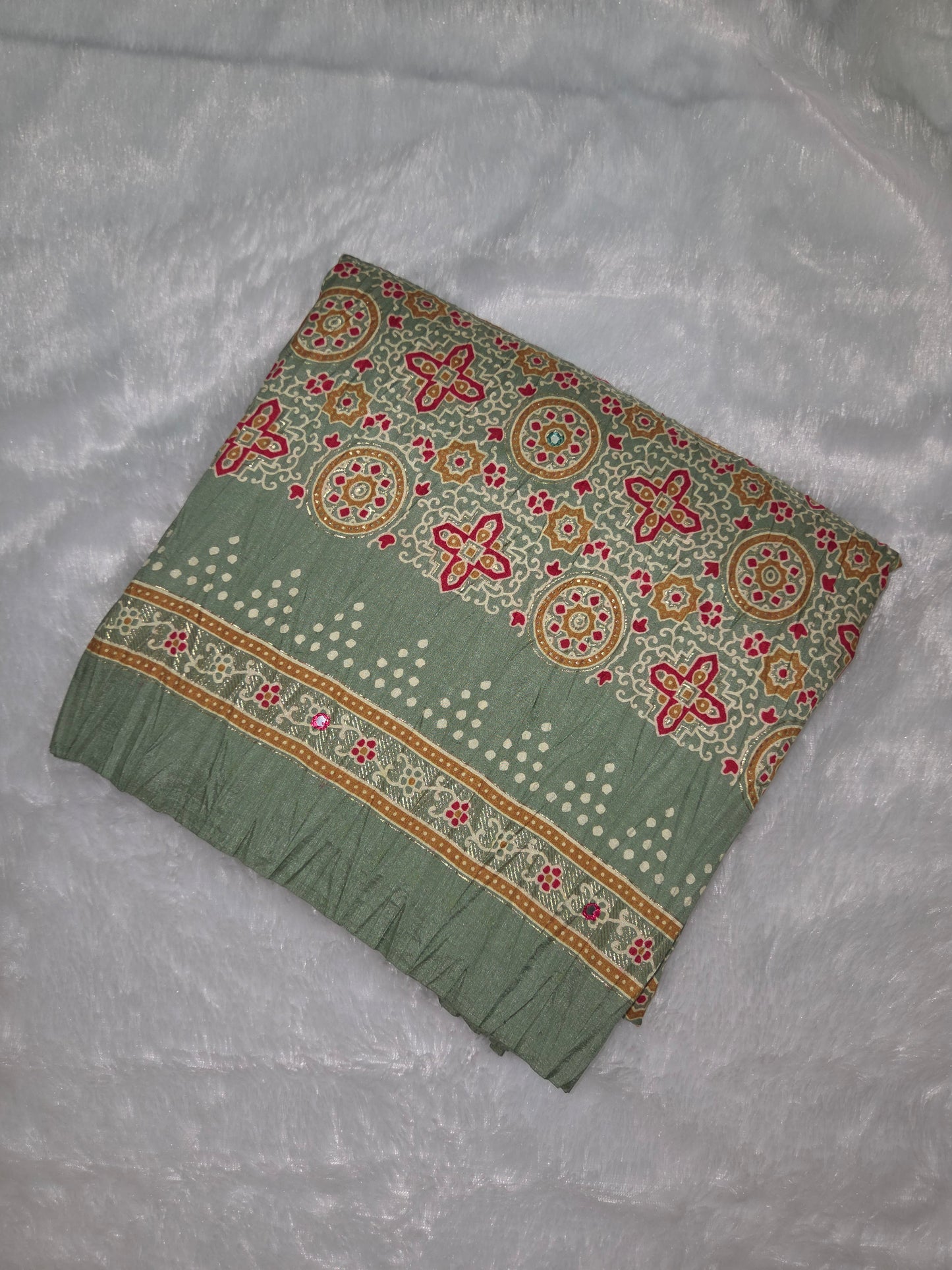 Classic Ajrakh Designer Saree