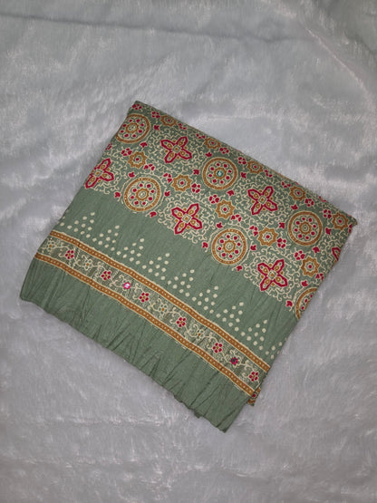 Classic Ajrakh Designer Saree