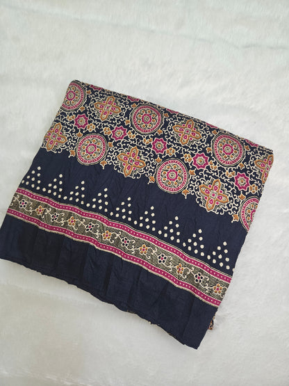 Classic Ajrakh Designer Saree