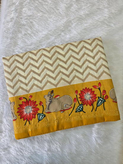 Printed Pichwai  saree