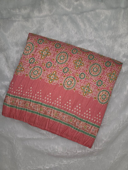 Classic Ajrakh Designer Saree