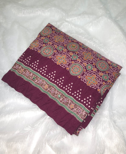 Classic Ajrakh Designer Saree